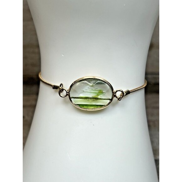 Plunder Conner Bracelet Green Translucent Crystal - Brand New in Box - BEAUTIFUL - Picture 3 of 12